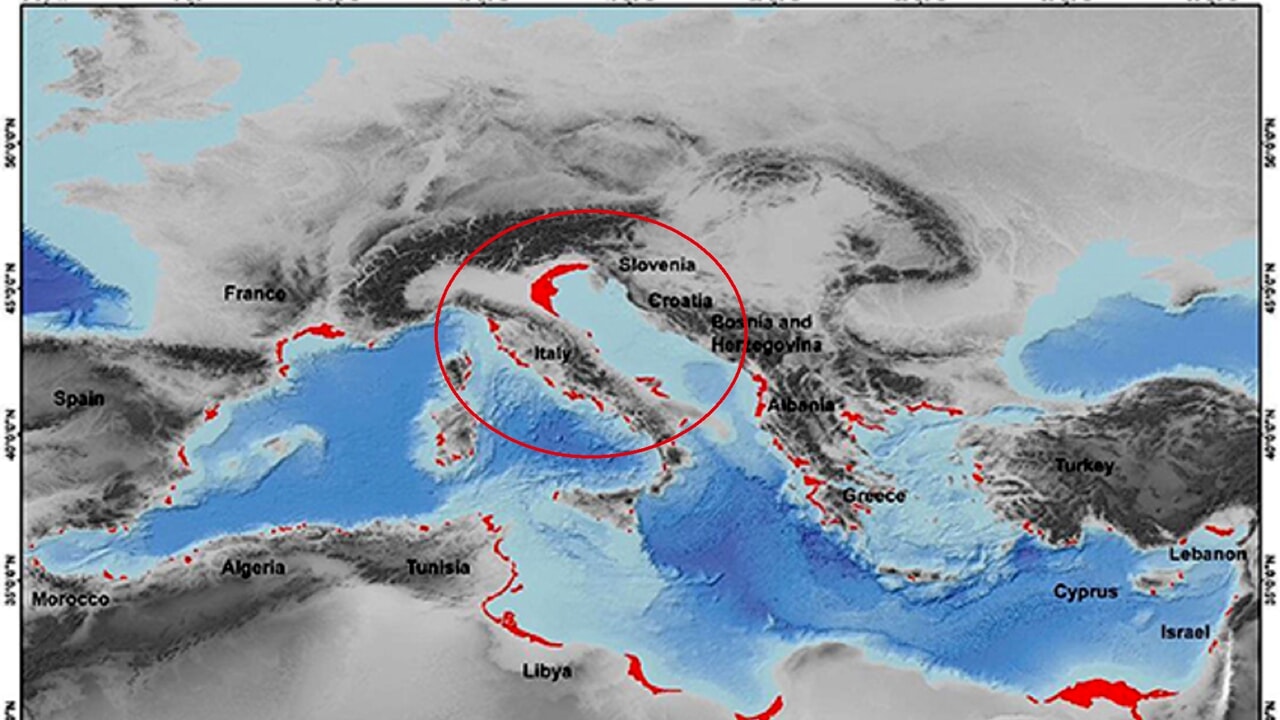 Italy will be submerged by the sea much more than previously thought