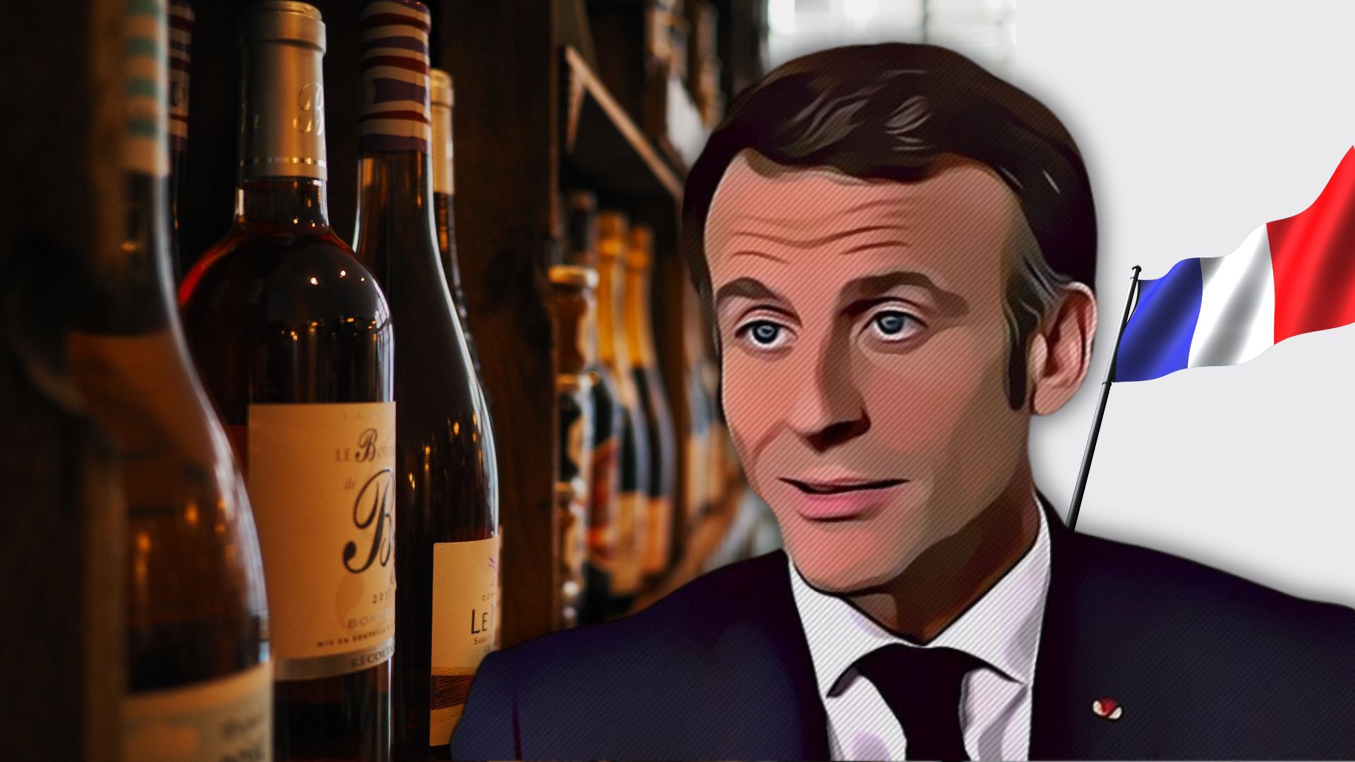 11 thousand bottles of champagne at the Elysée