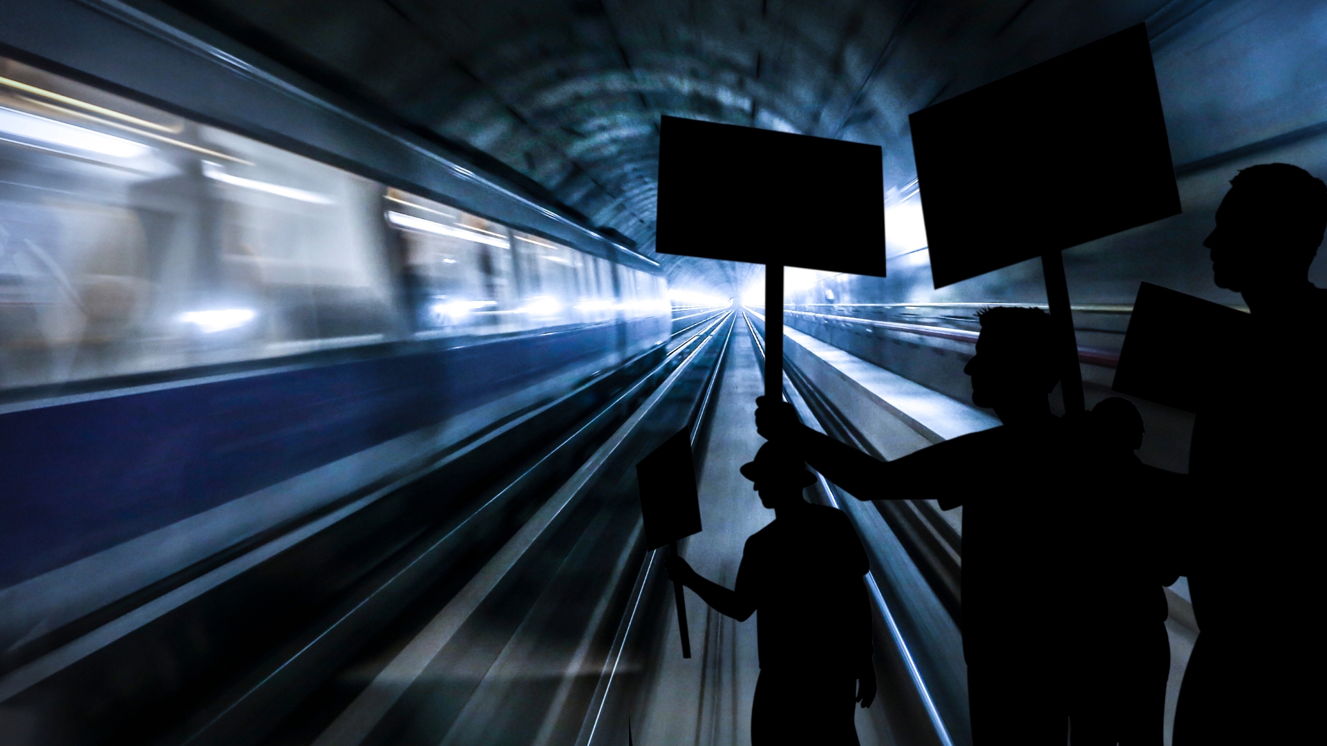 trains and buses, those who risk stopping