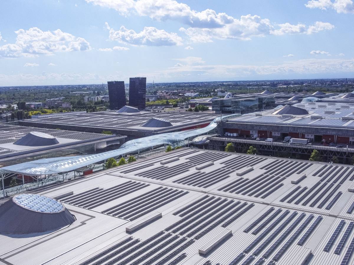 Fiera Milano, the largest rooftop photovoltaic system in Italy "turned on".