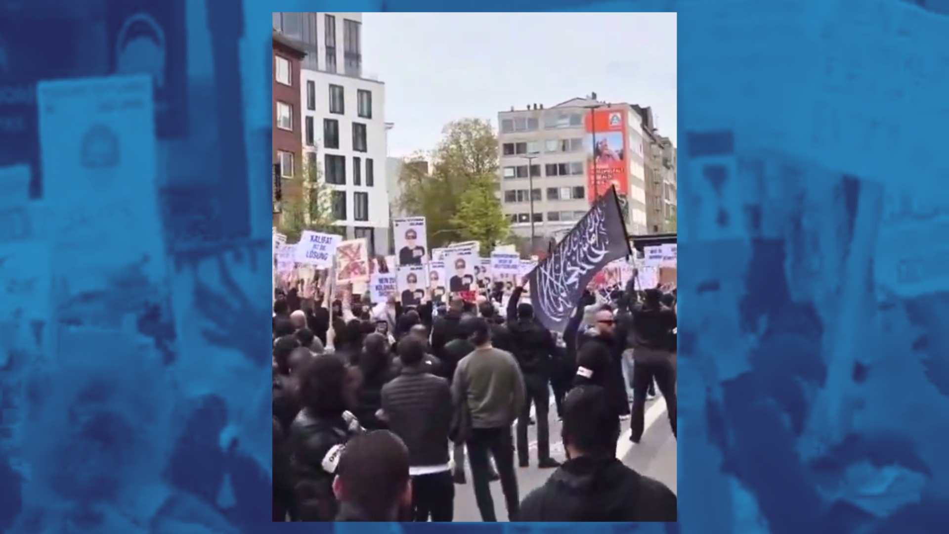 Germany, the march of Islamists shouting "caliphate"