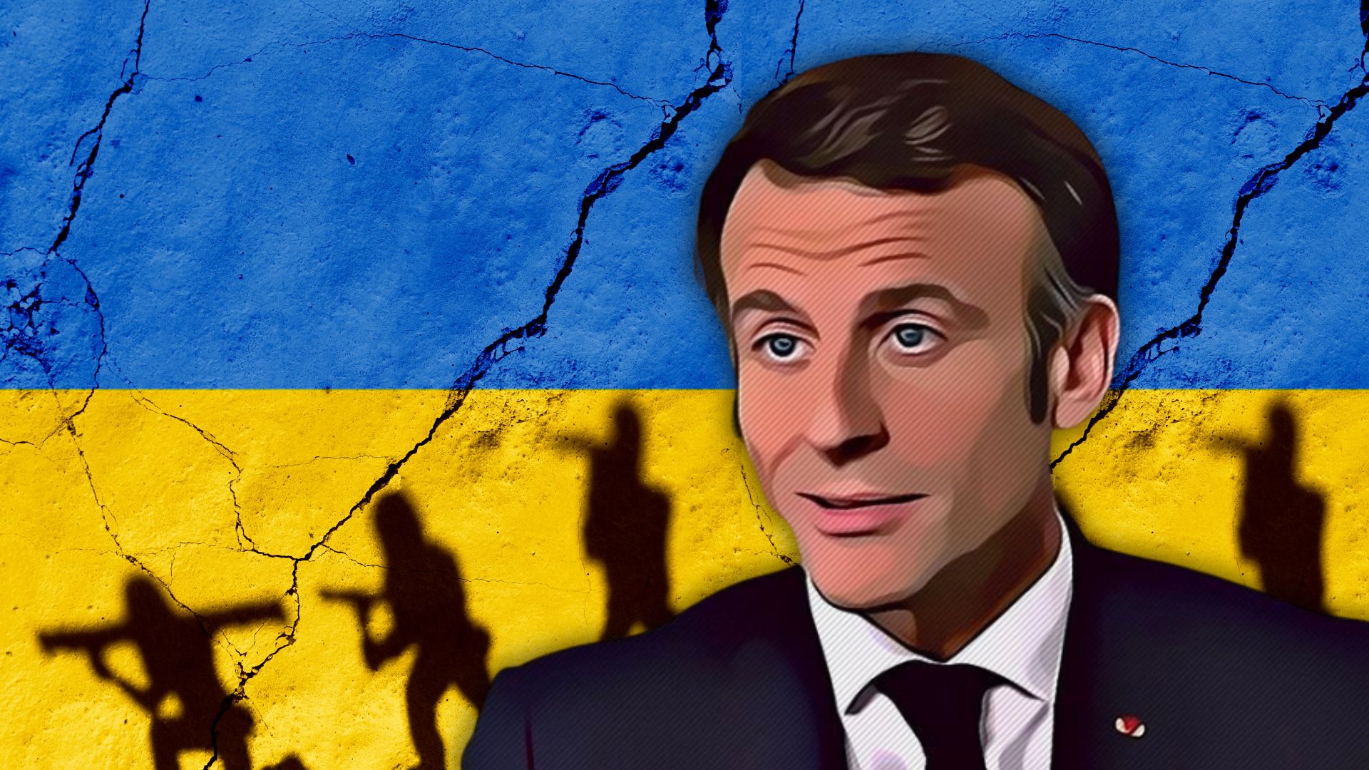 Macron wants to send the troops, in the meantime he sends his men to Putin's party