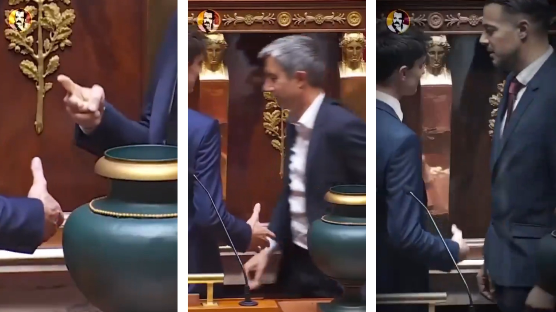 Le Pen out of everything, even handshakes