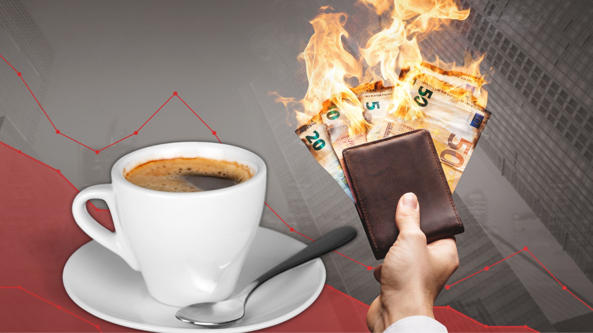 because coffee at the bar will cost 2 euros
