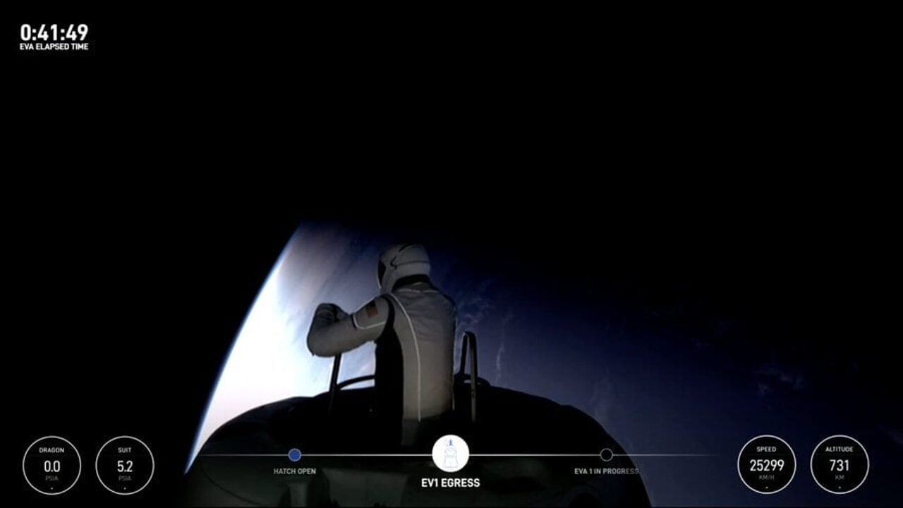 For the first time in history, two non-professional astronauts have performed a "spacewalk"