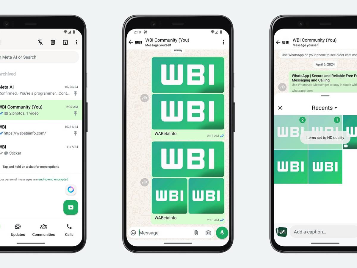 Revisited interface for sharing videos and photos: the new feature of WhatsApp