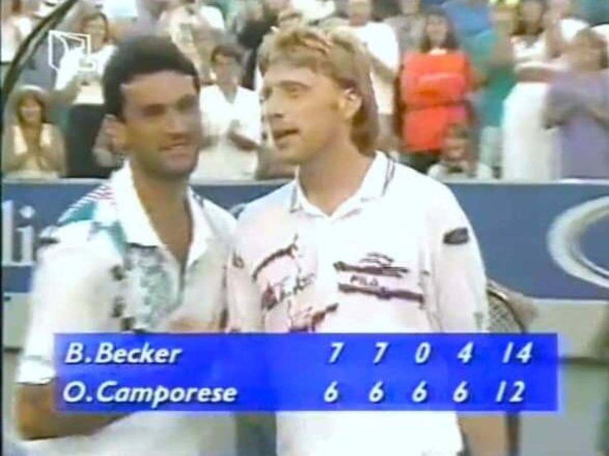 Australian Open '91: Camporese gives Boris Becker a migraine