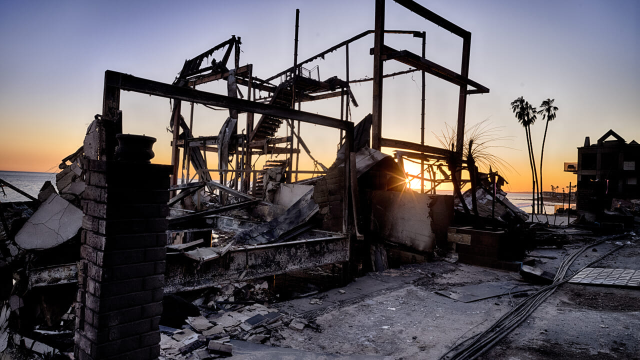 Thus global warming caused the fires that devastate California