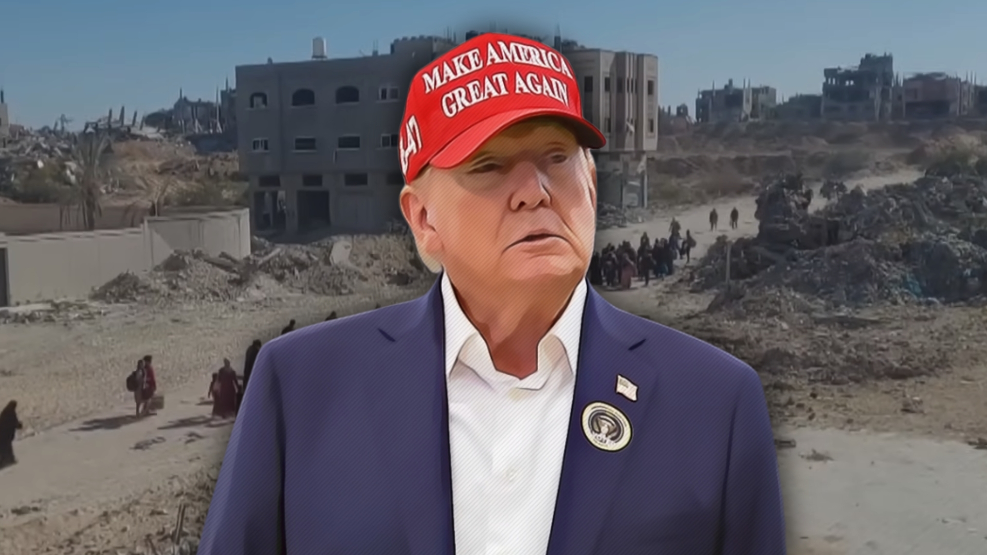 "I transform Gaza into the Riviera of the Middle East". Trump's plan