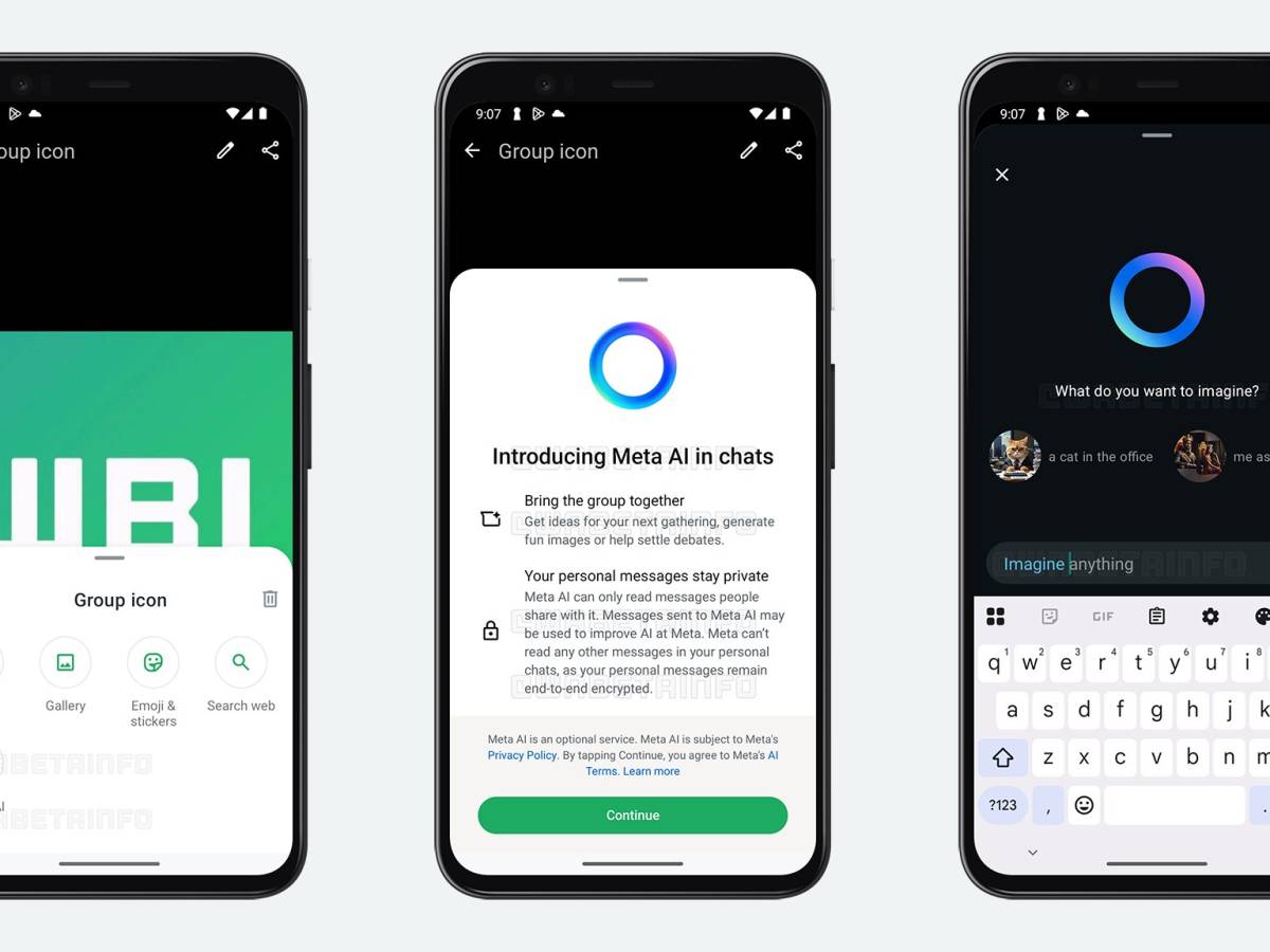 WhatsApp, interface restyling. The animations of the icons is coming