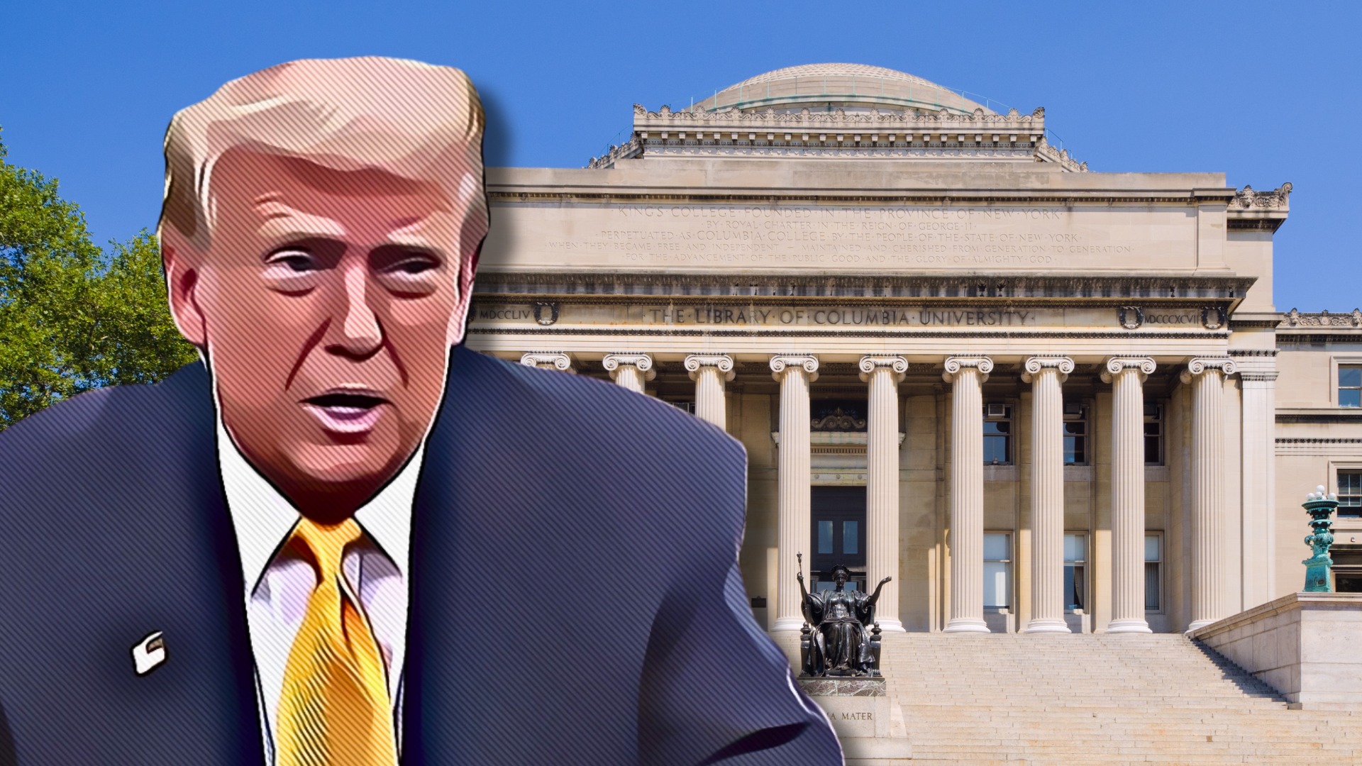 Trump saw the funds at Columbia University