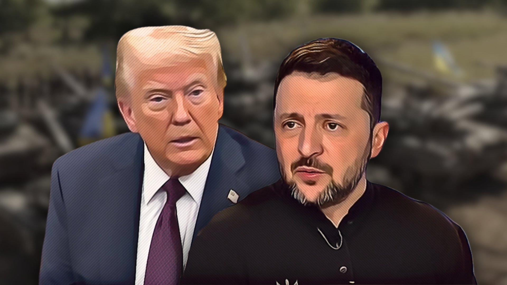 Ukraine, Zelensky on his knees bends to Trump