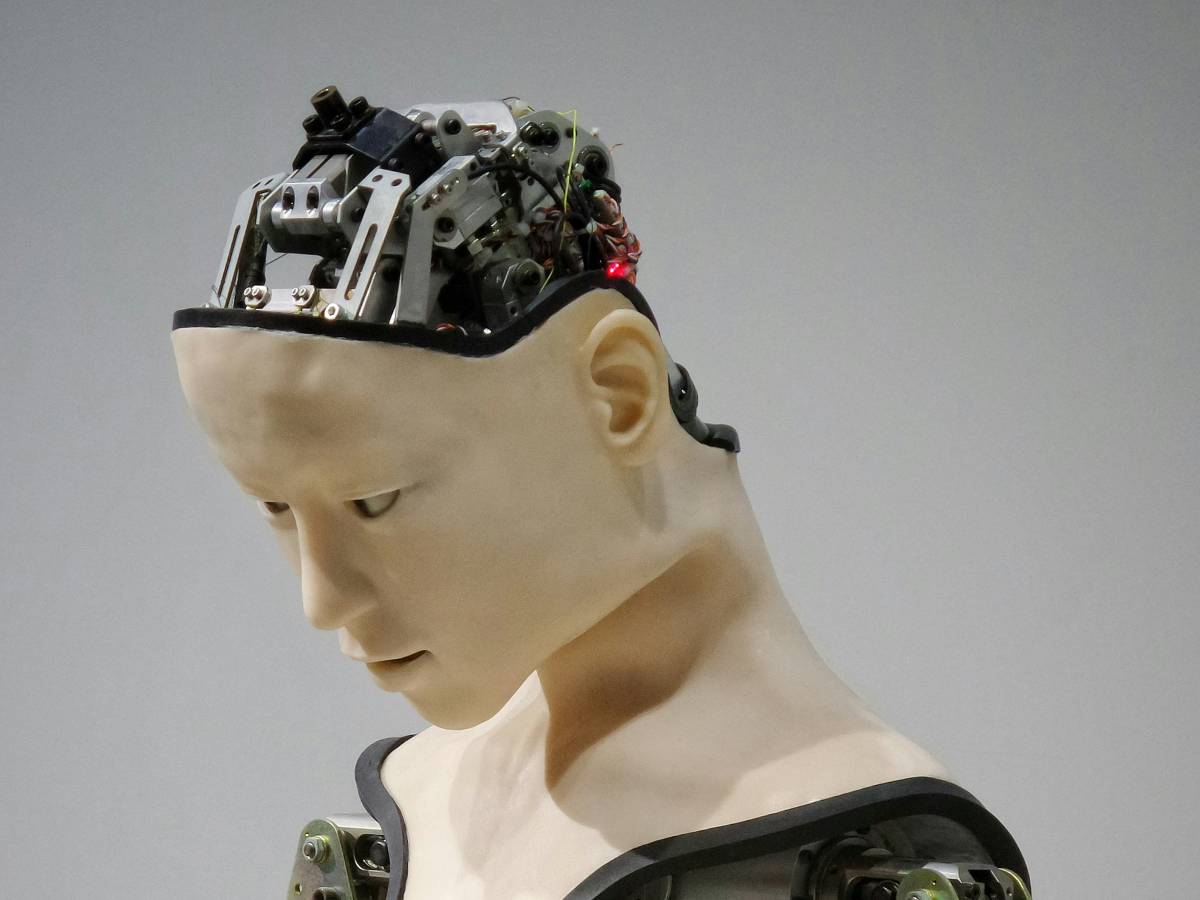 Robot with human face: because we build them similar to us (even if it is not needed)