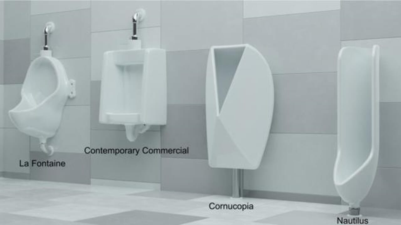 More hygienic public bathrooms thanks to the urinati without sketches