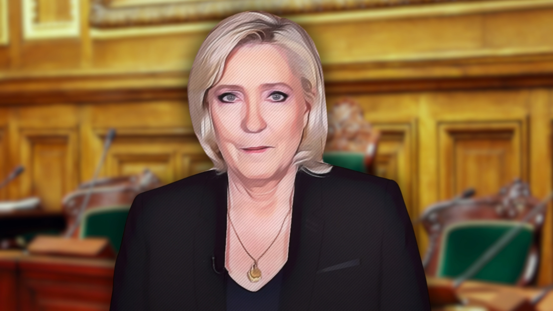 Because the condemnation of Le Pen is grotesque