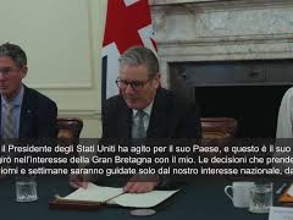 Video: US dice, Starmer: "Our answer will be guided by the national interest"
