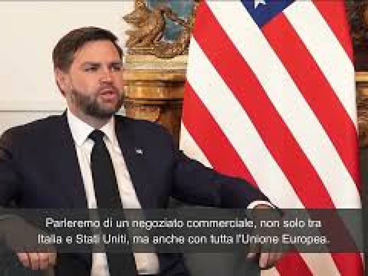 Video: Vance: "With Meloni we will talk about a commercial negotiation with the whole EU"