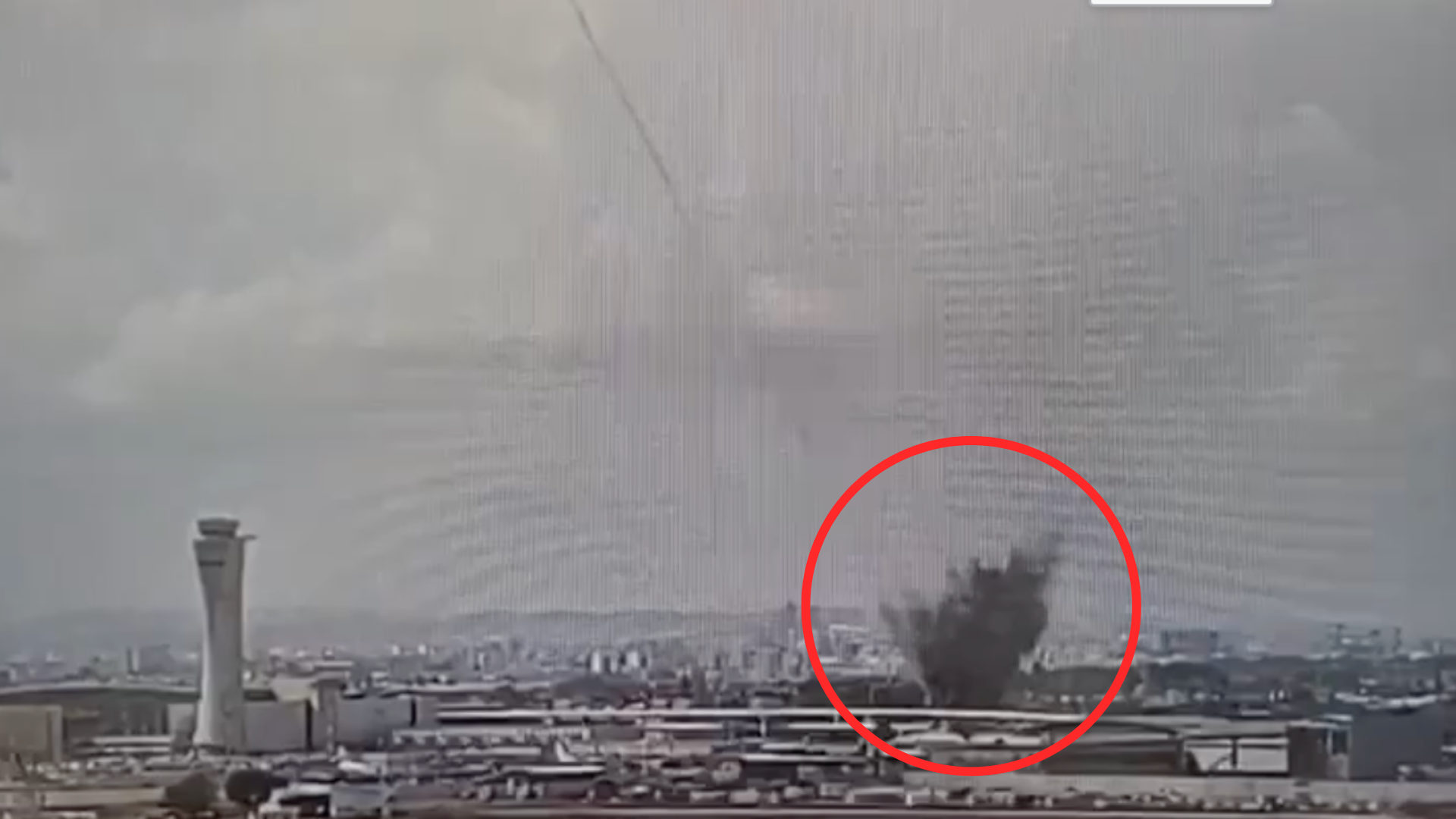 The video of the Houthi attack on Israel