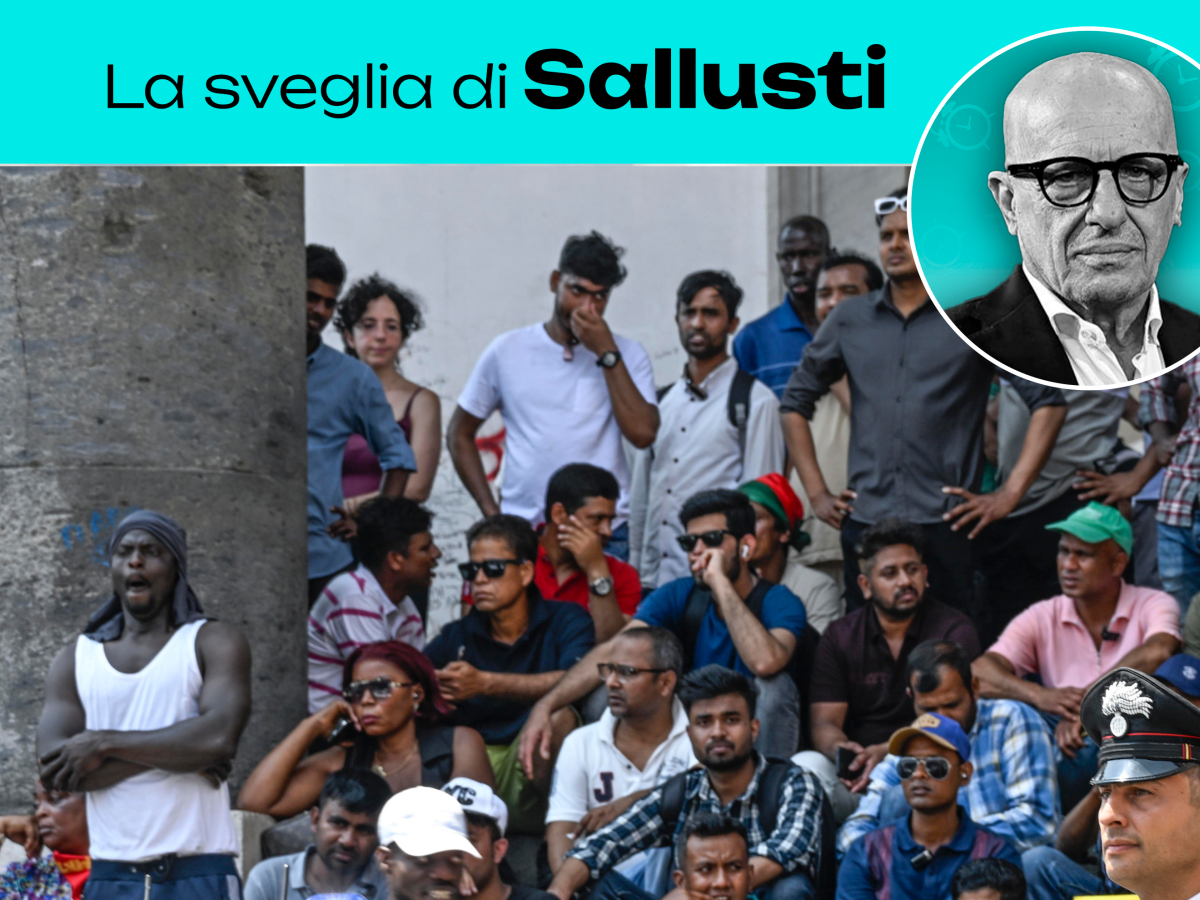 Video: Sallusti's alarm clock - Left and Anm pay the migrant account