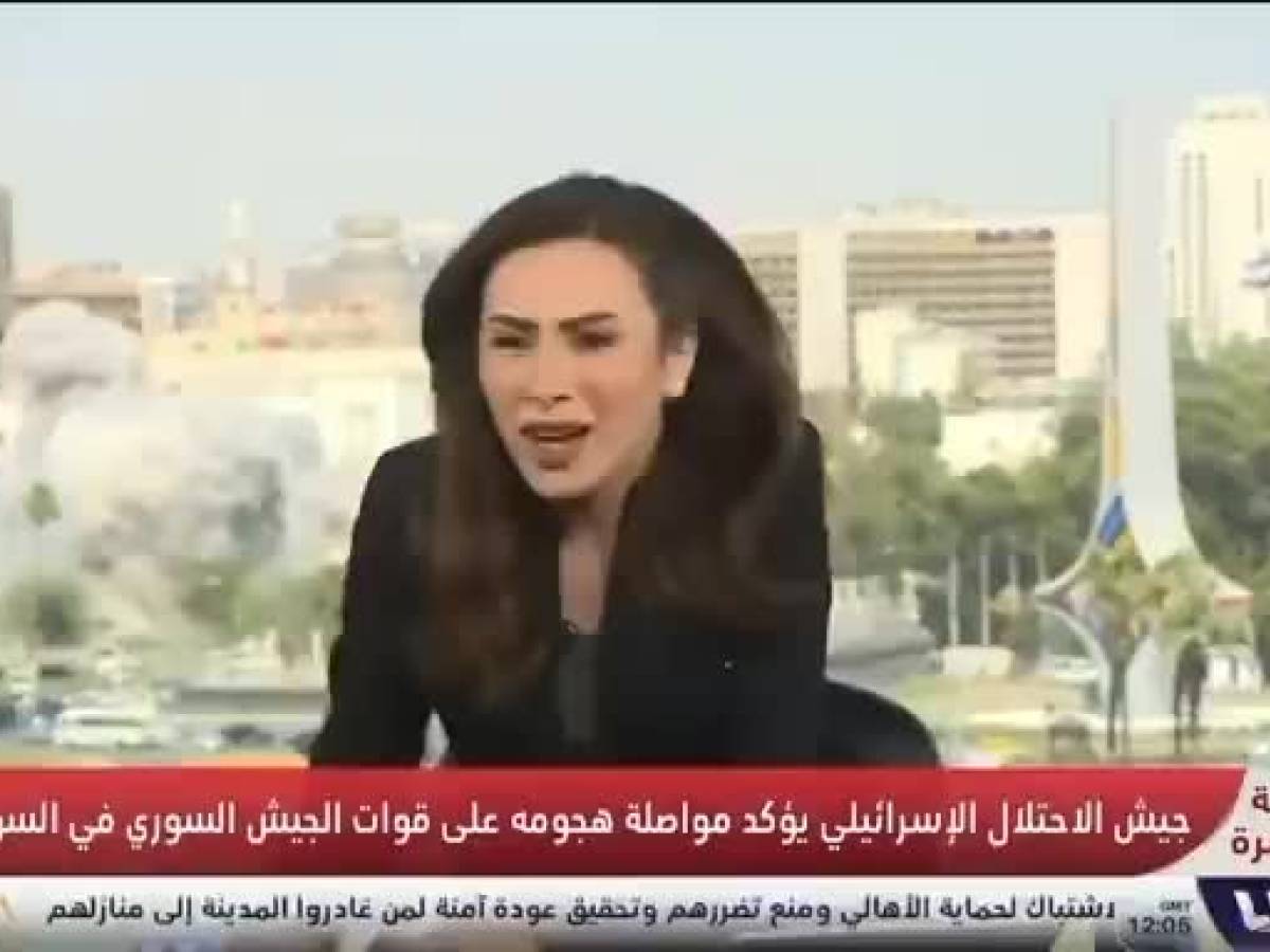 Video: The explosion then the journalist's escape: the raids of the IDF on live TV