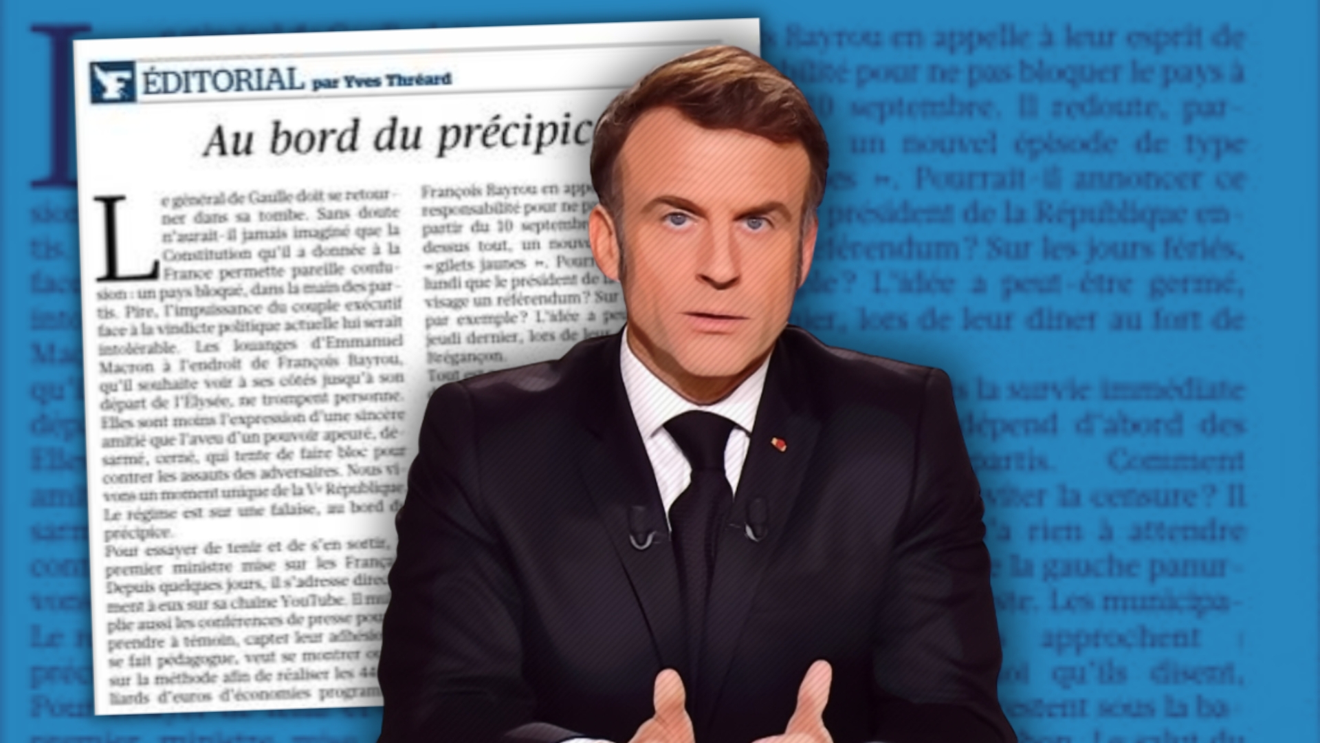 "France on the edge of the abyss". The truth about Macron: that's why it is agitated