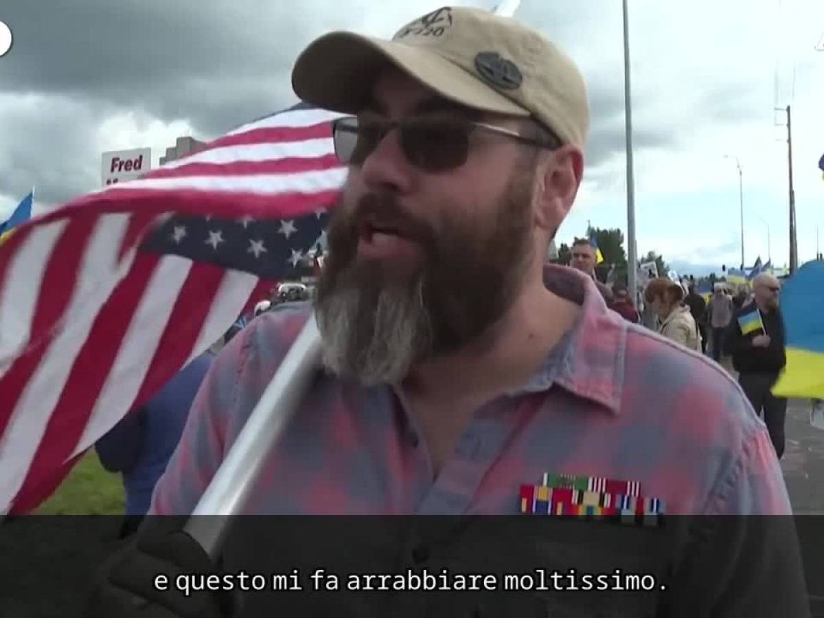 Video: Alaska inhabitants in protest against Putin's visit to the United States
