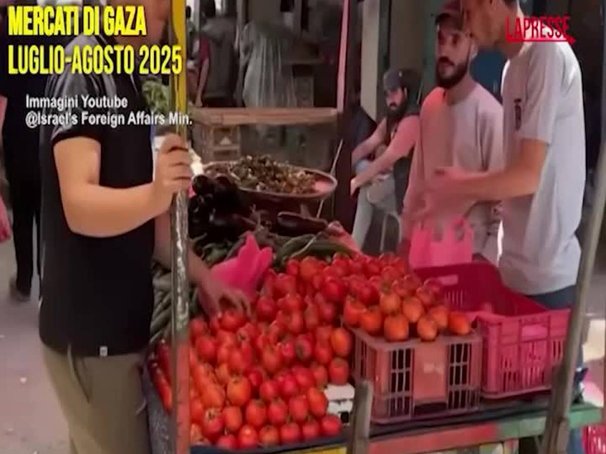 Video: Israel, the video of the Ministry of Foreign Affairs: "In the Gaza markets there is food, the rest are lies"