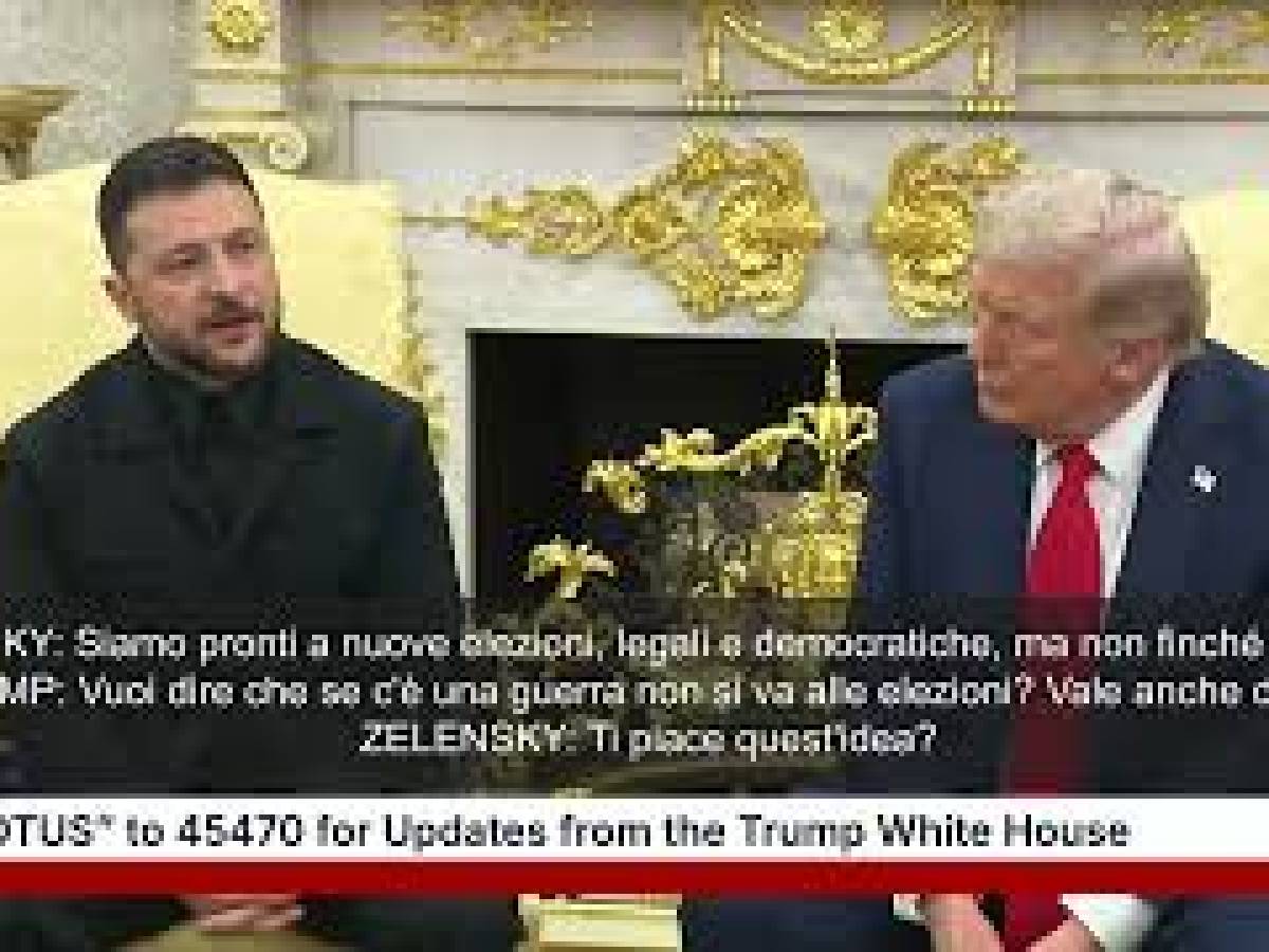 Video: Zelensky: "No to new elections during the war". Trump jokes: "Is it also worth here?"