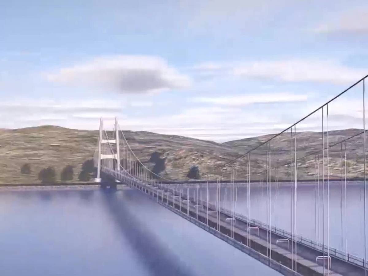 Video: this is what the bridge will be like on the strait: the simulation