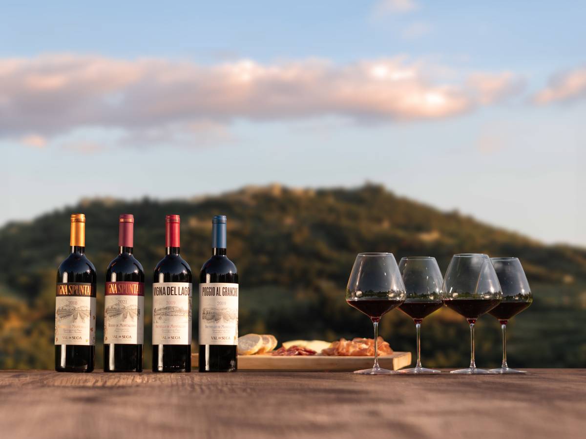 Val di Suga, Brunello is made in three