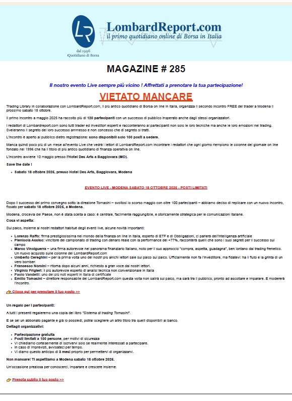 The 2nd trader conference - Emilio Tomasini's blog