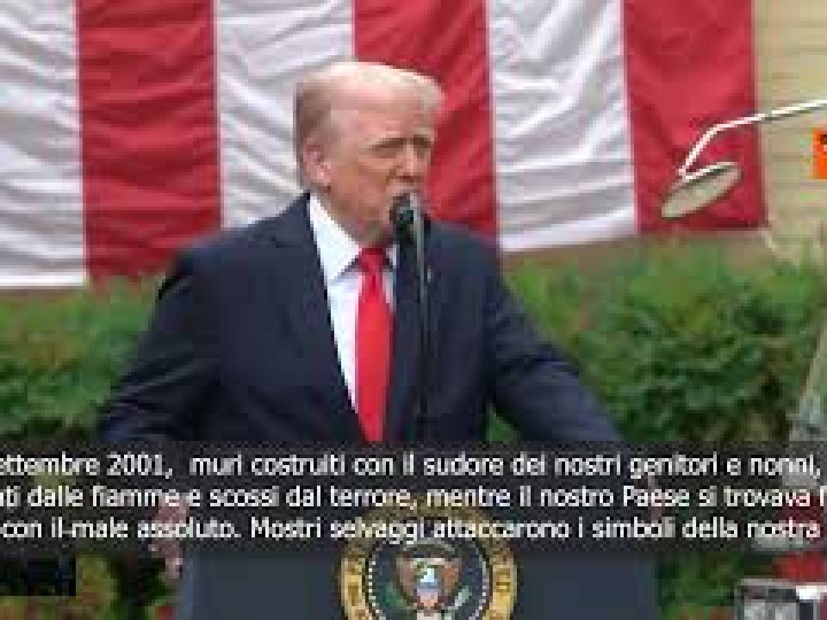 Video: Anniversary Attack of 11 September, Trump: Americans have shown that we will never give up