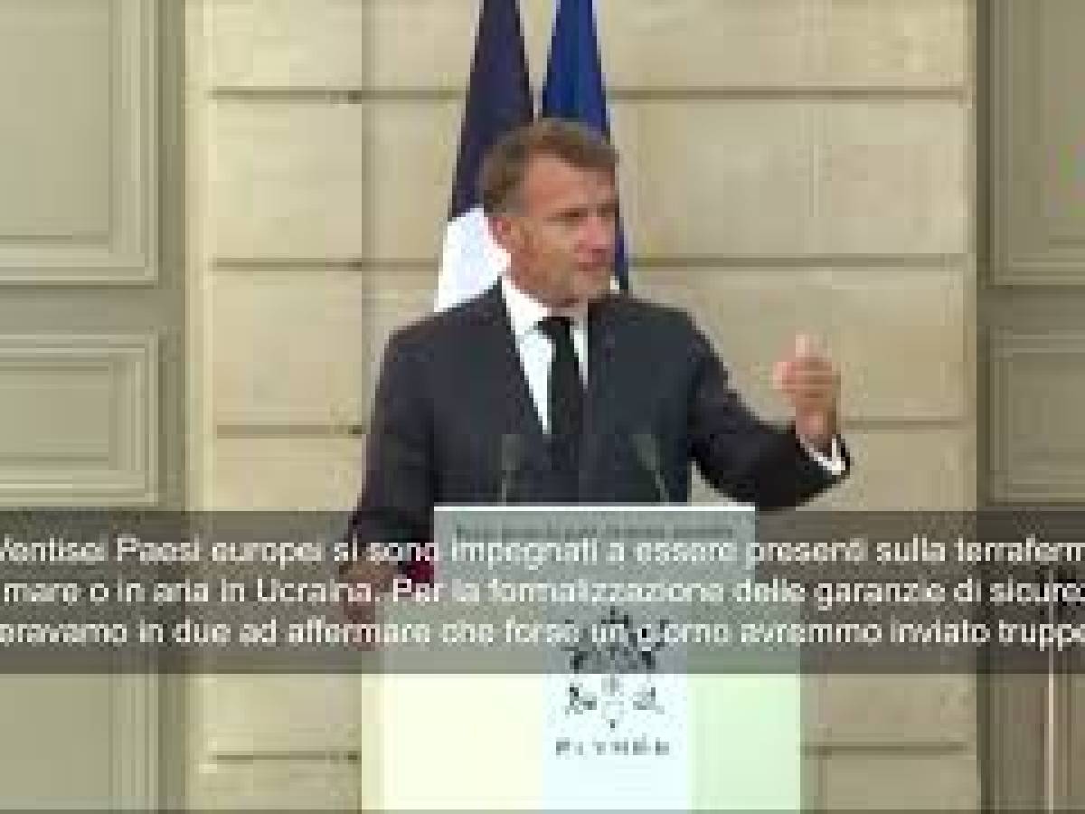 Video: Ukrainian war, Macron: 26 countries have engaged in troops in Kiev