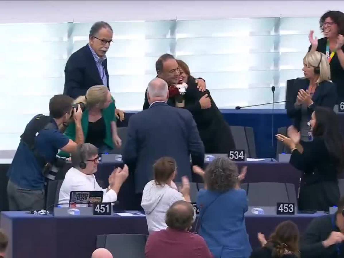 VIDEO: Ilaria Salis' reaction to the announcement of the vote on immunity