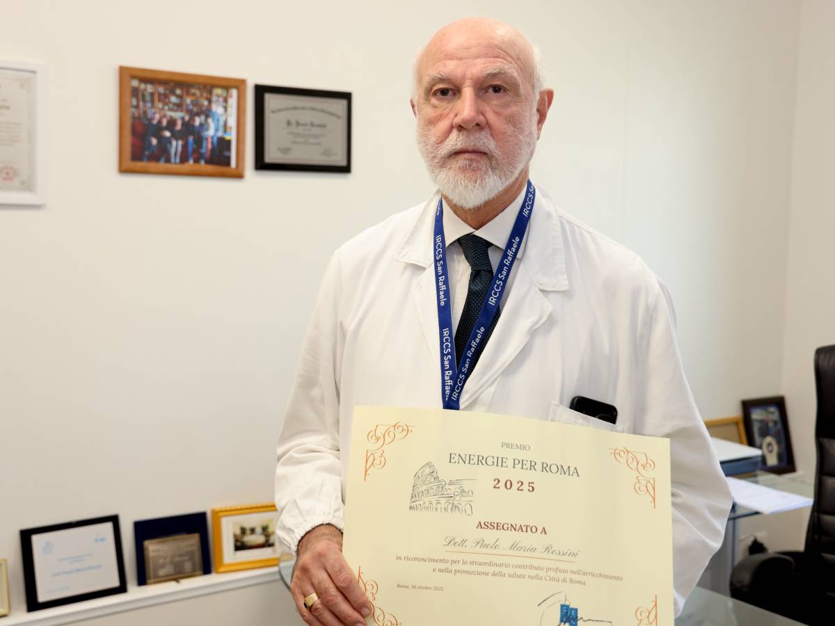 IRCCS San Raffaele Rome: Prof. PM Rossini awarded the “Energie per Roma - Salute” Award