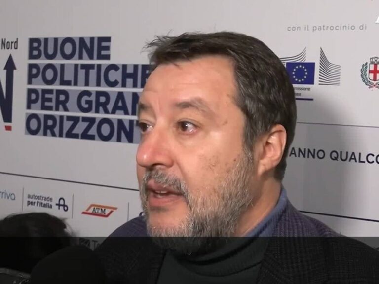 VIDEO: Salvini on children in the woods: "I hope they return to their home soon"