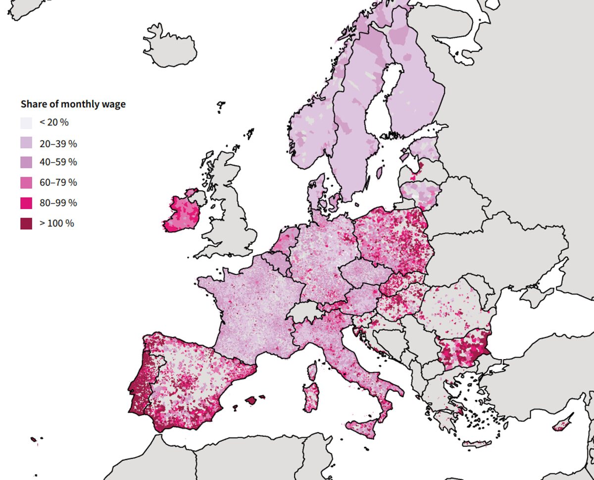 Where the house costs more than the salary Where the house costs more than the salary