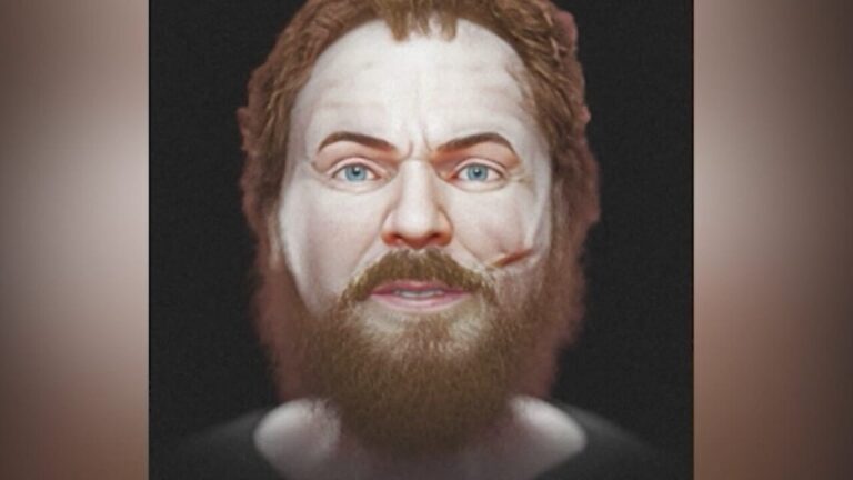 The face of the "vampire" recreated after 400 years