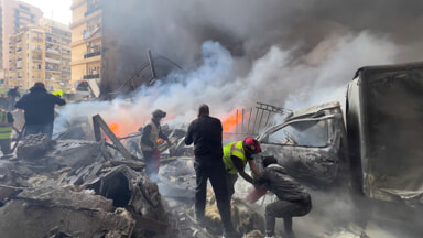 Israeli attack on Beirut in Lebanon (Photo LaPresse)