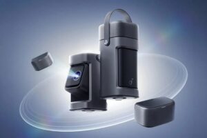 Under the stars or in the living room: here is the new Nebula P1 portable projector with wireless surround speaker