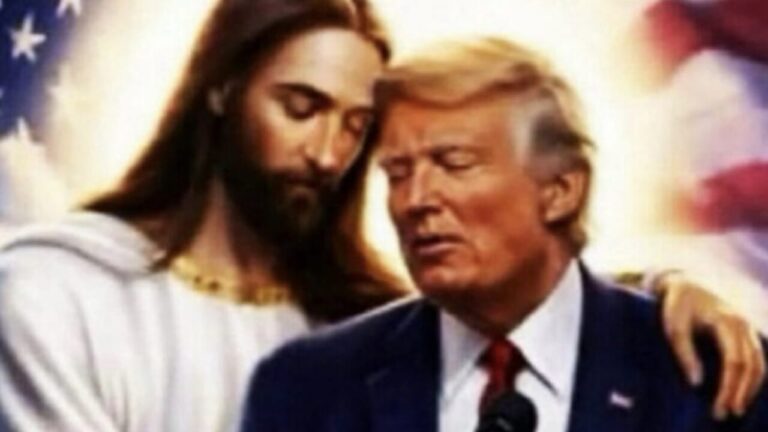 Trump publishes an image with Jesus and reignites controversy
