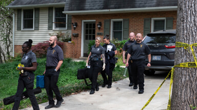 The police intervention in the Fairfax home, in Virginia, United States (Photo LaPresse)