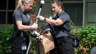 The police intervention in the Fairfax home, in Virginia, United States (Photo LaPresse)