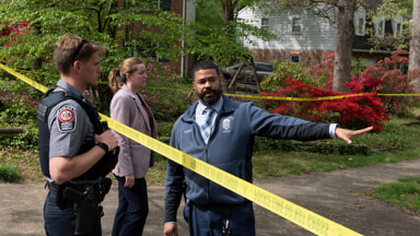 The police intervention in the Fairfax home, in Virginia, United States (Photo LaPresse)