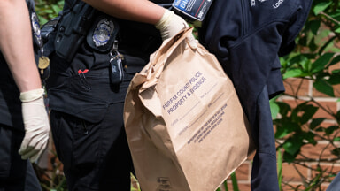 The police intervention in the Fairfax home, in Virginia, United States (Photo LaPresse)