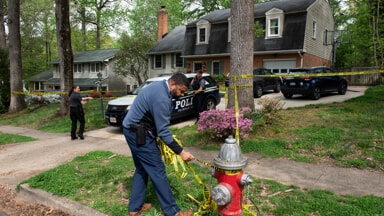 The police intervention in the Fairfax home, in Virginia, United States (Photo LaPresse)