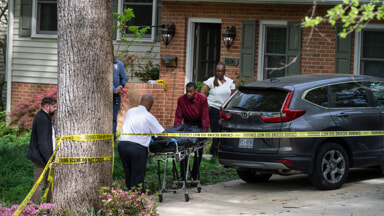 The police intervention in the Fairfax home, in Virginia, United States (Photo LaPresse)