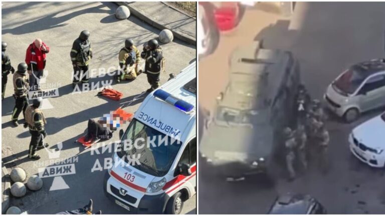 He barricades himself in a Kiev supermarket and opens fire: 5 dead and 10 injured, including a little girl. The attacker was killed