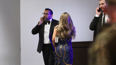 The images of the attack on the media gala with Trump (Photo LaPresse)