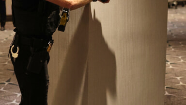 The images of the attack on the media gala with Trump (Photo LaPresse)